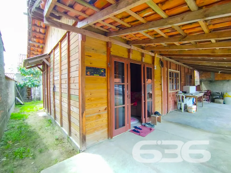 Casa de madeira pré-fabricada com dois quartos, sa