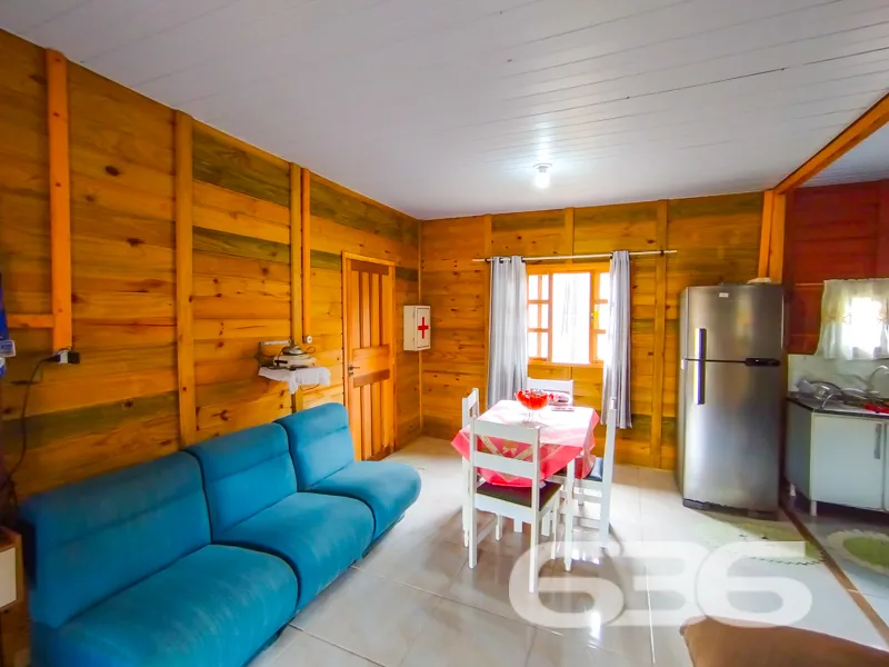 Casa de madeira pré-fabricada com dois quartos, sa