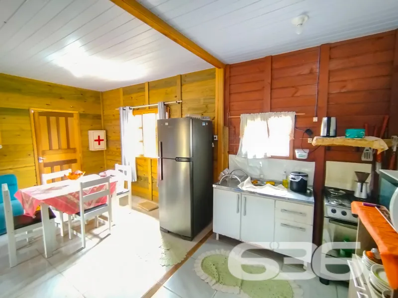 Casa de madeira pré-fabricada com dois quartos, sa