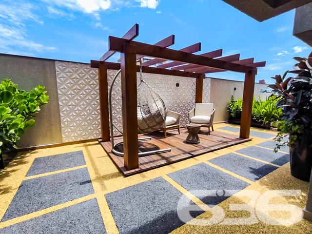 Apartamento de cobertura plana com 3 quartos, send