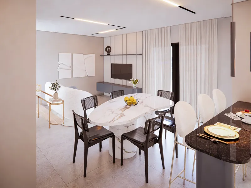 Cobertura plana à venda no Saguaçu, Joinville com 